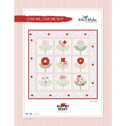 Riley Blake Love Me, Love Me Not Quilt Pattern (Free Digital PDF Download)
