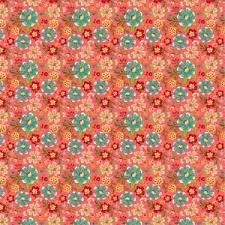 Poppie Cotton Betsy's Sewing Kit Fabric Collection Tossed Blooms on Red Authentic Premium 100% Cotton Quilt Shop Quality Fabrics
