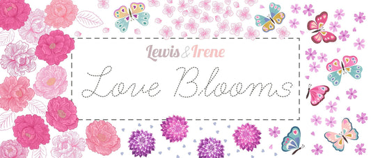Lewis & Irene Love Blooms Fabric Collection 10 Yard Bundle