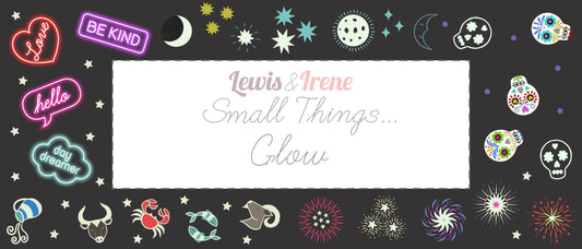 GLOWING FABRICS!! Lewis & Irene Small Things Glow Fabric Collection 15 Piece Fat Quarter Bundle Premium 100% Cotton Fabrics
