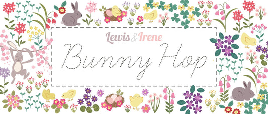 Lewis & Irene Bunny Hop Fabric Collection 20pc Half-Yard Bundle Authentic Premium 100% Cotton Quilt Shop Quality Fabrics