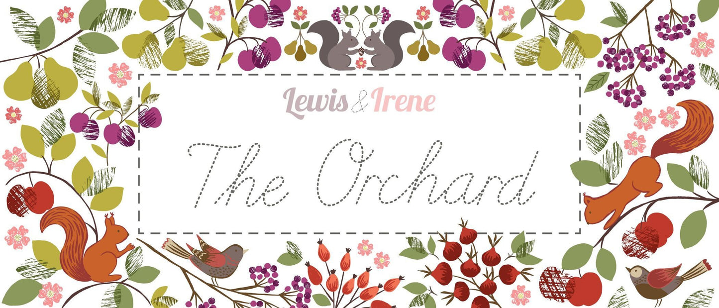 Lewis & Irene The Orchard Fabric Collection Table Runner Kit #3 Finished Size: 20”x44” Premium 100% Cotton Fabrics