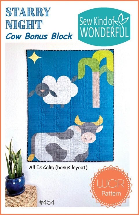 Sew Kind of Wonderful Starry Night Nativity Quilt Pattern (8 variation pattern) & Bonus Block All Is Calm Block Pattern (sold separately)