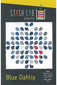 Stash Labs Blue Dahlia Quilt Pattern Finished (includes 2 sizes in each pattern)