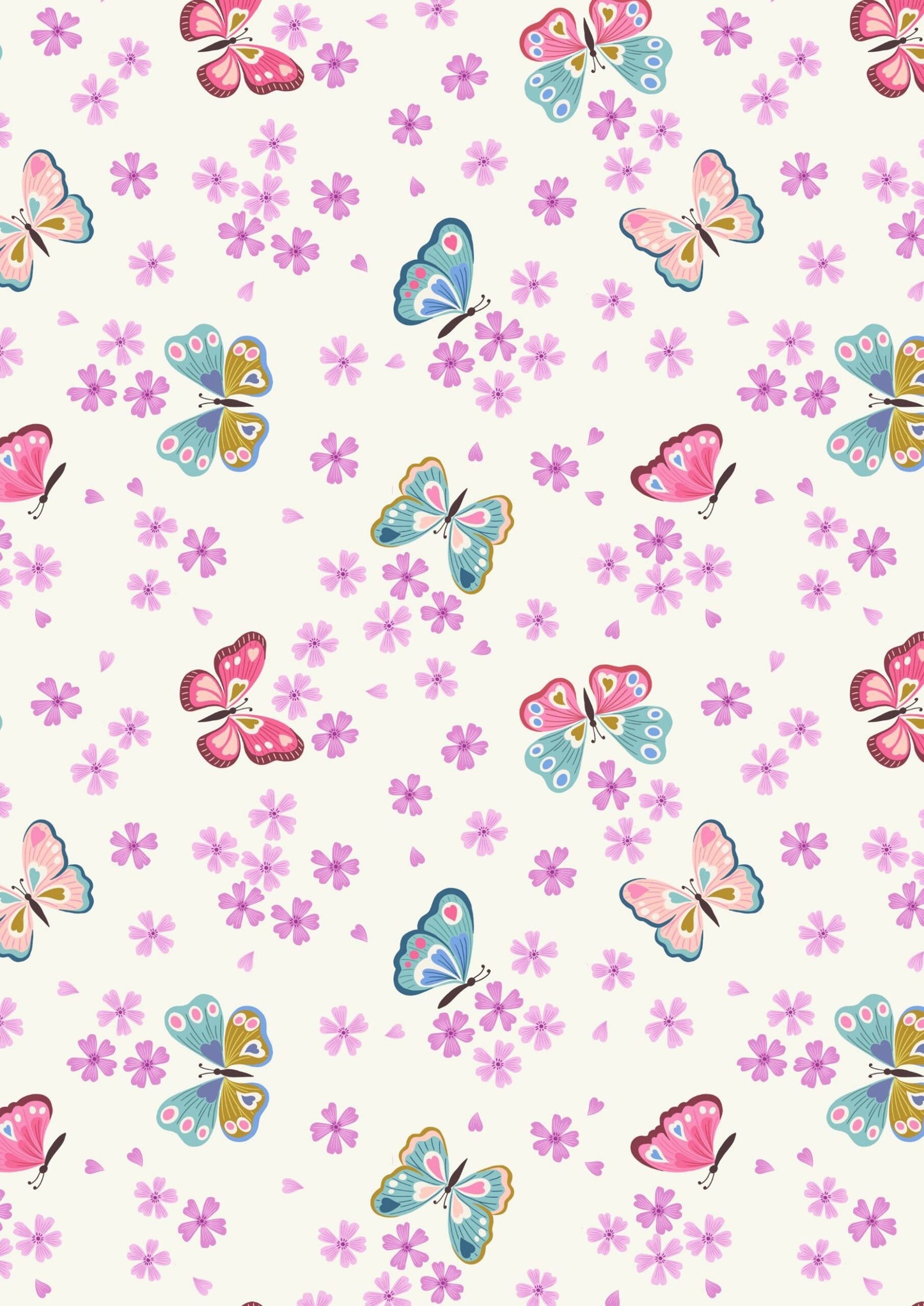 Lewis & Irene’s Love Blooms Fabric Collection Butterflies on Cream Premium 100% Cotton Quilt Shop Quality Fabrics