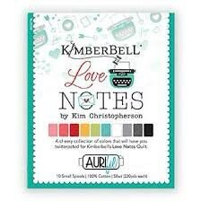 Aurifil Kimberbell Love Notes 10 Small Spool Thread Set 50WT (220YDS Per Spool)