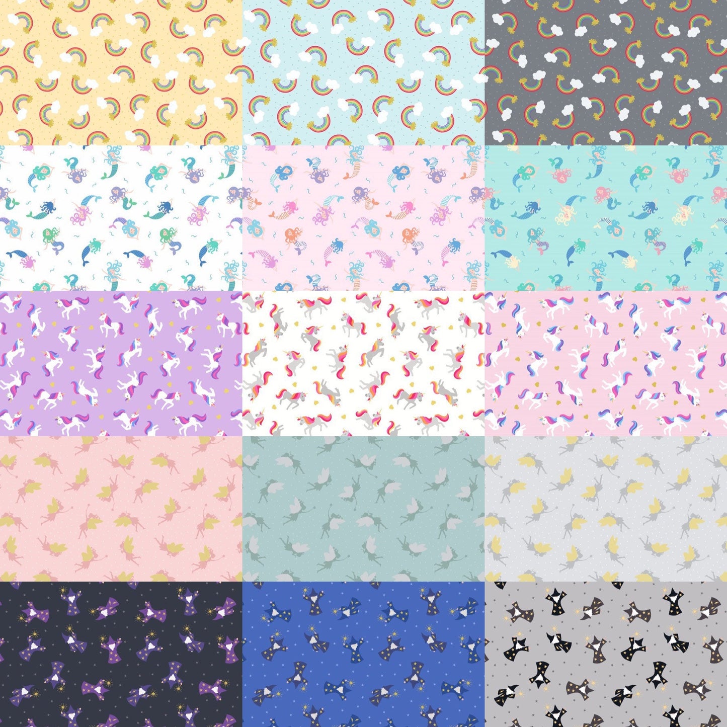 RETIRED! Lewis & Irene Small Things Mystical and Magical Fabric Collection Silver Metallic Fairies on Duck Egg Blue Premium 100% Cotton