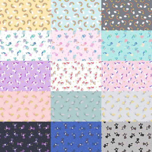 RETIRED! Lewis & Irene Small Things Mystical and Magical Fabric Collection Gold Metallic Fairies on Light Silver Premium 100% Cotton Fabrics