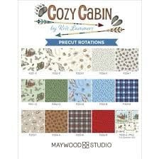 Maywood Studio Cozy Cabin Fabric Collection Checkered on Cream