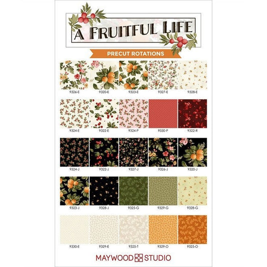 Maywood Studio A Fruitful Life Fabric Collection Berries on Pink QSQ100% Cotton