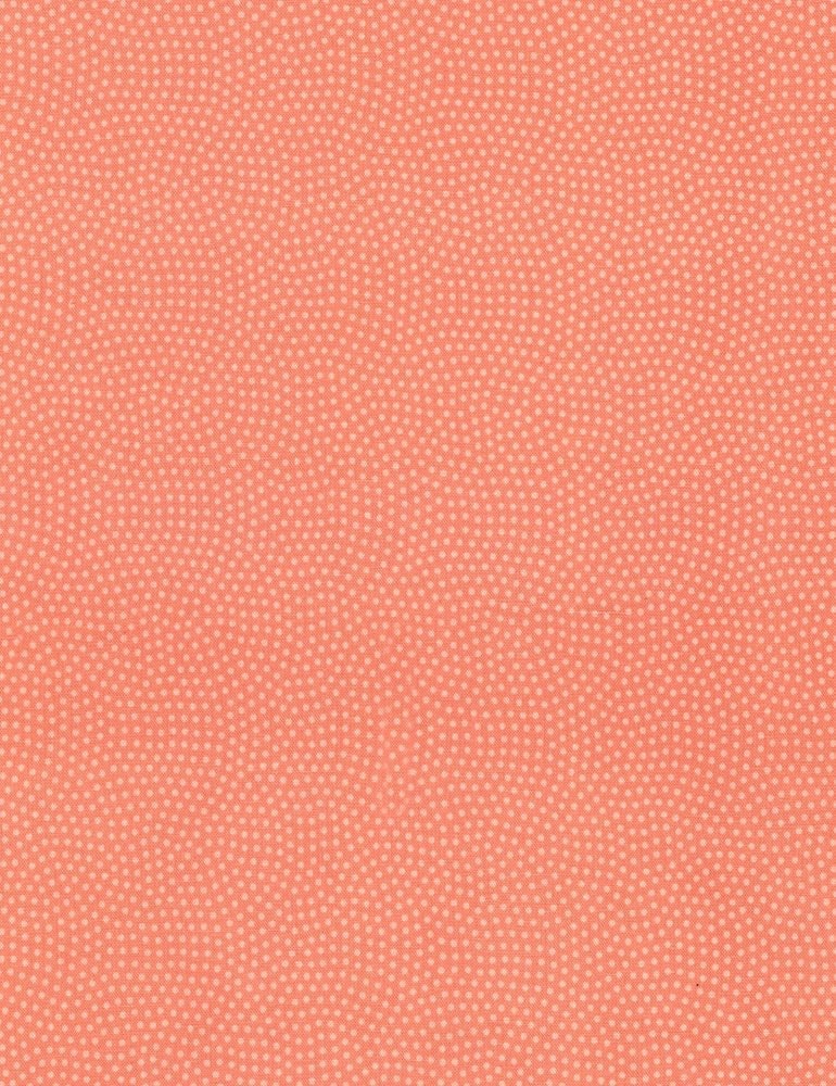 Timeless Treasures Basics Fabric Collection Basic Dots on Melon Premium 100% Cotton Quilt Shop Quality Fabrics