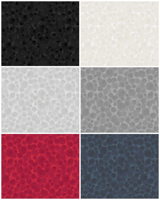 Lewis & Irene Bumbleberries Blenders Fabric Collection Indigo BB111