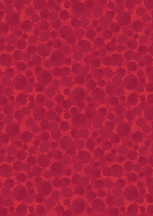 Lewis & Irene Bumbleberries Blenders Fabric Collection Postbox Red BB184 Premium 100% Cotton Quilt Shop Quality Fabrics