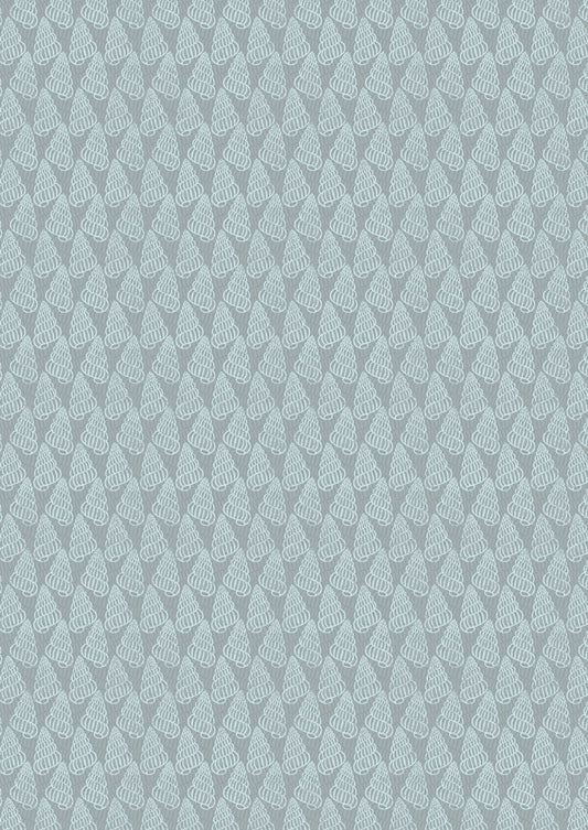 Lewis & Irene Thalassophile Fabric Collection Shells on Blue Grey Premium 100% Cotton Quilt Shop Quality Fabrics