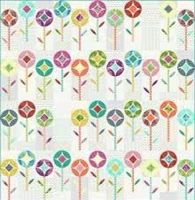 Sew Kind of Wonderful Flower Pop Quilt Pattern Finished Size 76”x77”