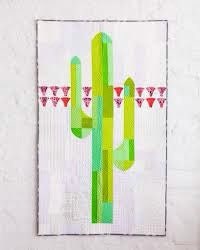 Sew Kind of Wonderful Mod Cactus Quilt Pattern Finished size 42”x70”