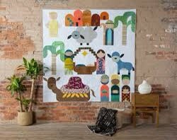Sew Kind of Wonderful Starry Night Nativity Quilt Pattern (8 variation pattern) & Bonus Block All Is Calm Block Pattern (sold separately)