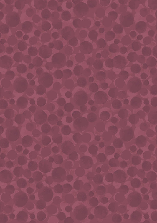 LAST BOLT! Lewis & Irene Bumbleberries Blenders Claret Red BB158 Premium 100% Cotton Quilt Shop Quality Fabrics