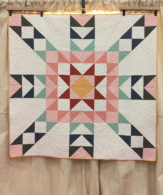 Poppie Cotton Corn Maze Quilt Pattern Finished Size 54”x54”