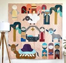 Sew Kind of Wonderful Starry Night Nativity Quilt Pattern (8 variation pattern) & Bonus Block All Is Calm Block Pattern (sold separately)