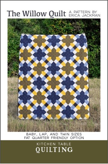 Erica Jackman The Willow Quilt Pattern (includes 3 sizes in each pattern)