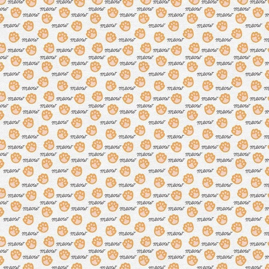 Paintbrush Studio Tails & Whiskers Fabric Collection Meow on Cream Premium 100% Cotton Quilt Shop Quality Fabrics