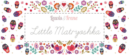 Lewis & Irene Little Matryoshka Fabric Collection 10 Yard Bundle (No Repeats) Premium 100% Cotton Quilt Shop Quality Fabrics