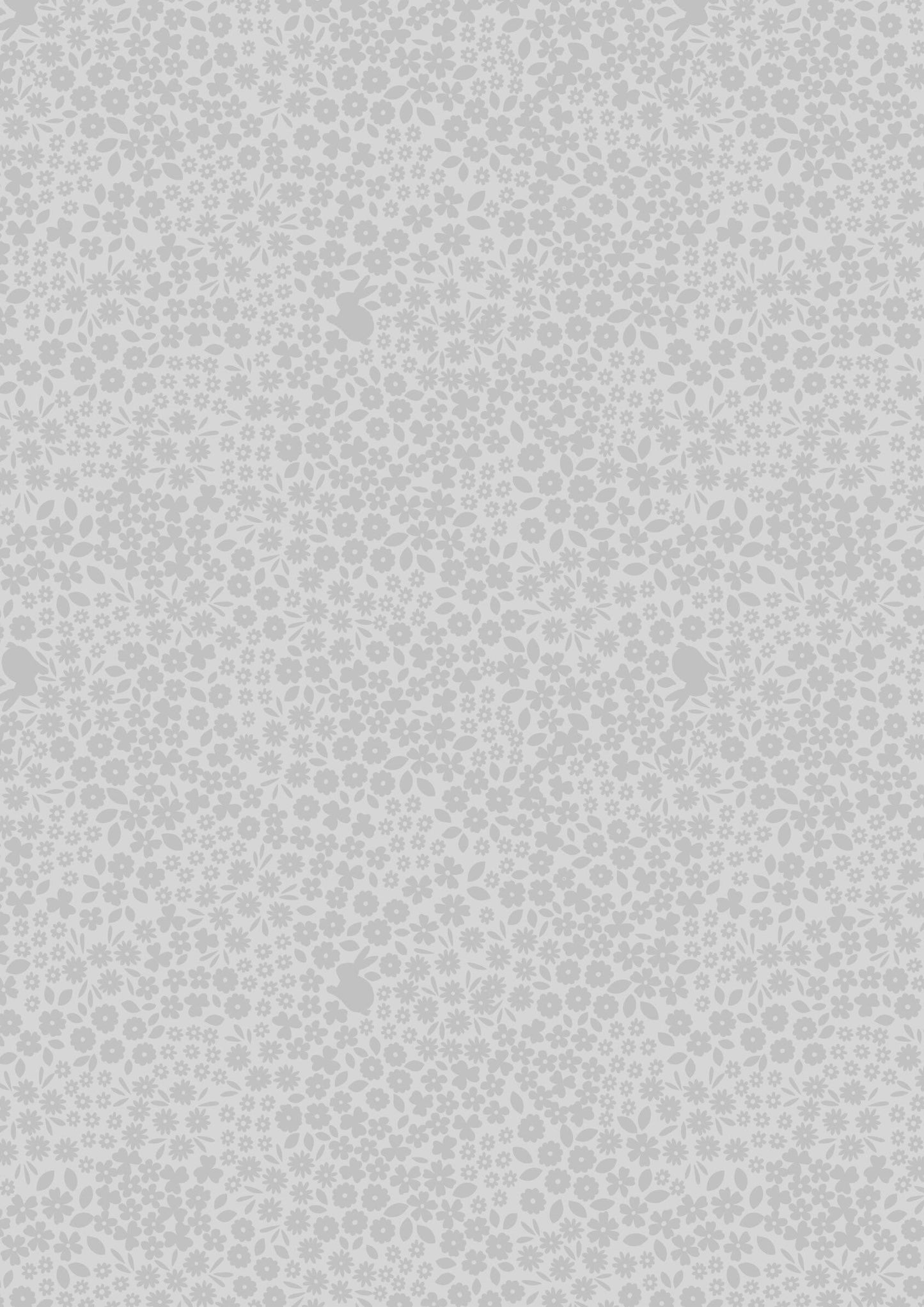 Lewis & Irene Tiny Tonals Fabric Collection Bunny Meadow Grey on Grey Premium 100% Cotton Quilt Shop Quality Fabrics