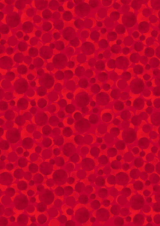 Lewis & Irene Bumbleberries Blenders Fabric Collection Christmas Red BB301 Premium 100% Cotton Quilt Shop Quality Fabrics