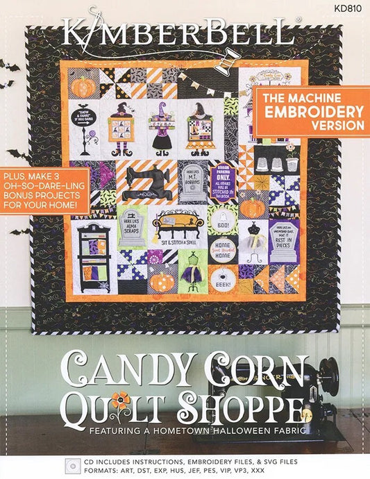 Kimberbell Candy Corn Quilt Shop Collection Machine Embroidery CD