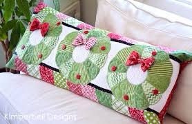 LAST ONE!! Kimberbell Deck The Halls Bench Pillow Collection Fabric & Embellishment Kit (Backing Included)