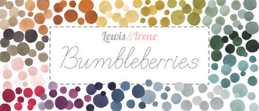 Lewis & Irene Bumbleberries Blenders Fabric Collection Light Lavender BB07 Authentic Premium 100% Cotton Quilt Shop Quality Fabrics