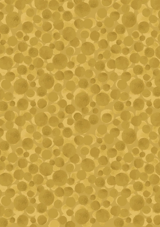 Lewis & Irene Bumbleberries Blenders Fabric Collection Mustard BB316 Premium 100% Cotton Quilt Shop Quality Fabrics