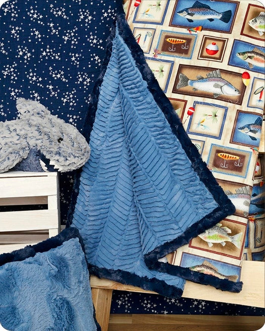 LAST ONE!! Shannon Fabrics Sew Simple On The Hook Cuddle Minky Kit Finished Size: 58"x58"