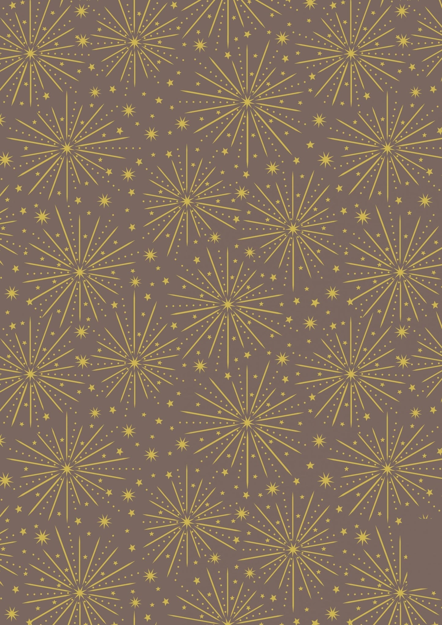 LAST BOLT!! Lewis & Irene Honey Bee Fabric Collection Starburst with Gold Metallic on Fawn Premium 100% Cotton Fabrics
