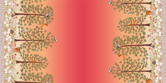 LAST BOLT!! Lewis & Irene Evergreen Fabric Collection Digital Print Double Edge Border Premium 100% Cotton Quilt Shop Quality Fabrics