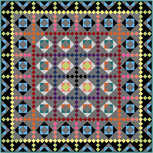 Gourmet Quilter Solidarity Quilt Pattern Finished Size: 70"x70"