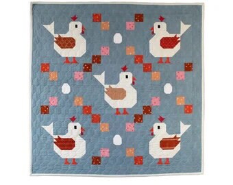 Art East Quilting Co. Scrambled Eggs Quilt Pattern (2 Size Variations Per Pattern)