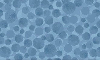LAST BOLT! Lewis & Irene Bumbleberries Blenders Mid Blue BB338 Premium 100% Cotton Quilt Shop Quality Fabrics