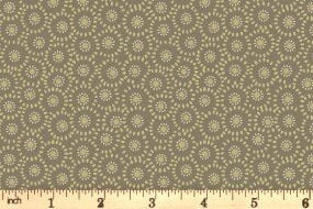 Lewis & Irene Shinrin Yoku Fabric Collection Small Floral on Olive Premium 100% Cotton Quilt Shop Quality Fabrics