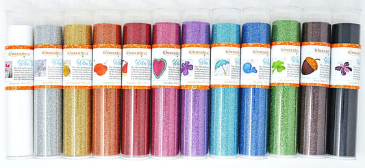 Kimberbell Kimberbellishments 19.5”x7.5” Applique Glitter Sheet - Blue