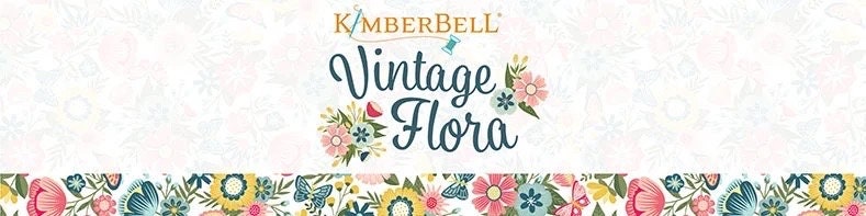 Maywood Studio Kimberbell Vintage Flora Fabric Collection Swirl Floral on Yellow MAS10334S