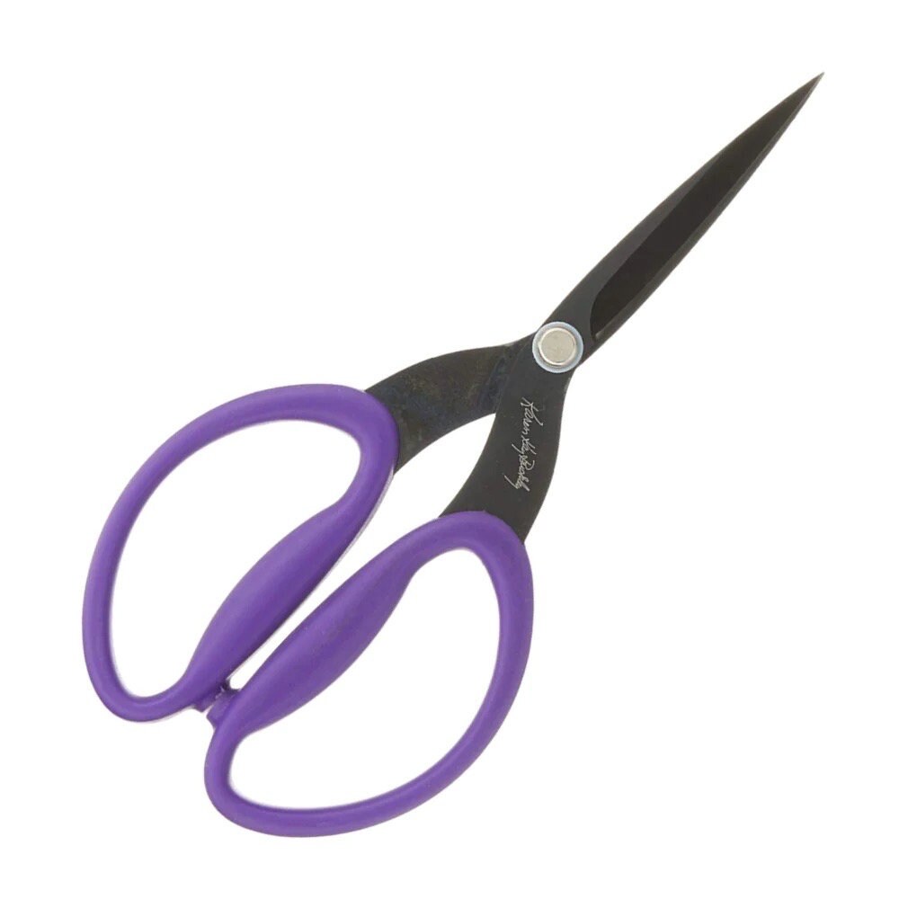Karen Kay Buckley's Perfect Scissors Micro-Serrated Purple Large 7.5" Scissors with Plastic Sheath