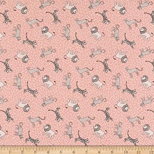 Lewis & Irene Panthera Fabric Collection Little Big Cats on Pink Premium 100% Cotton Quilt Shop Quality Fabrics