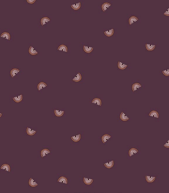 Cotton + Steel Always Look For Rainbows Fabric Collection Mini Rainbows on Nightshade Premium 100% Cotton Quilt Shop Quality Fabrics