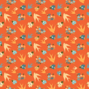LAST ONE!! Poppie Cotton 5 Yard Bundle Box Assorted Prints on Oranges Premium 100% Cotton Quilt Shop Quality Fabrics
