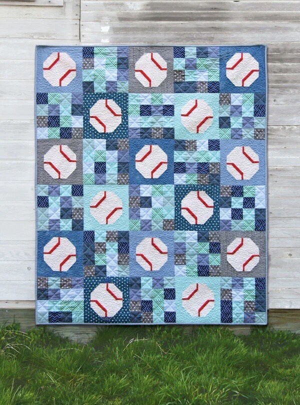 Cluck Cluck Sew Batter Up Quilt Pattern (3 Size Variations Per Pattern)