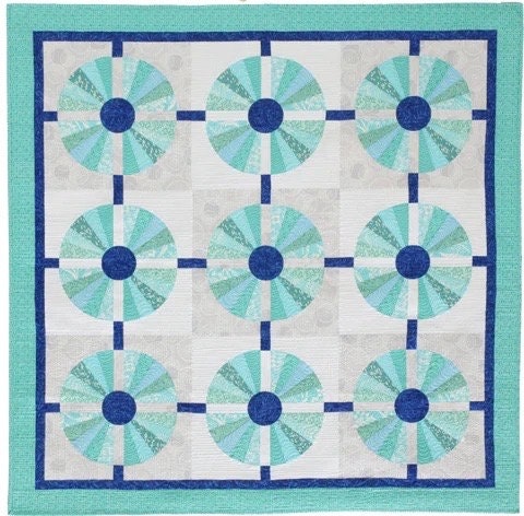 Sassafras Lane Designs Piccadilly Circle Quilt Pattern Finished Size: 55"x70"