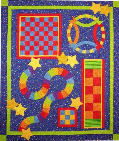 Quiltsmart Game Quilt Printed Interfacing & Instructions Pack (2 Size Variations Per Pattern)