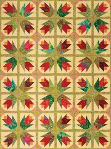 Fairy Lake Quilt Designs Tulip Tango Quilt Pattern (4 Size Variations Per Pattern)